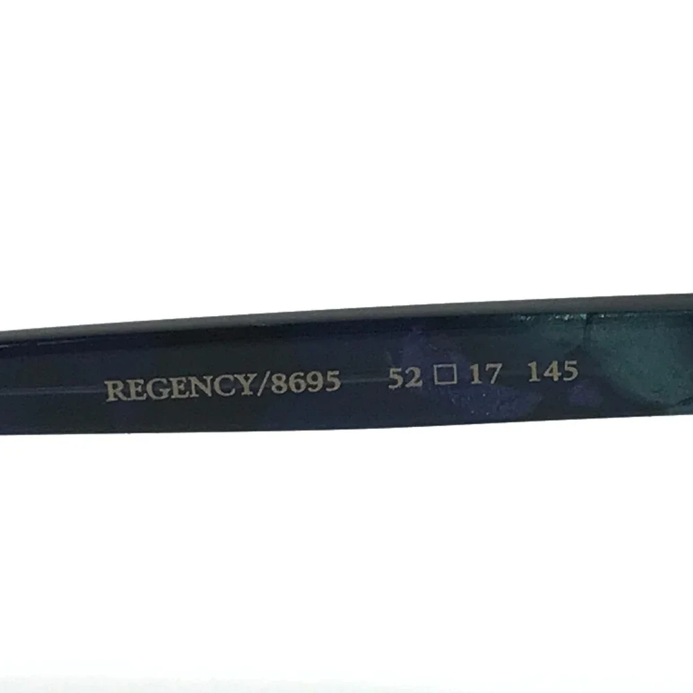 Seraphin Eyeglasses Frames REGENCY/8695 Blue Stone Green Black 52-17-145
